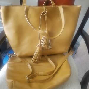 Merona Work Tote Bundle (2pieces) Has Wear